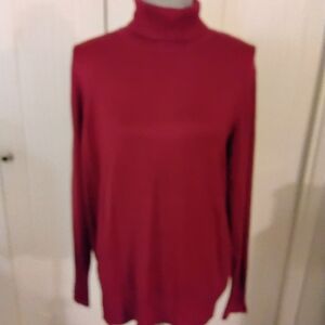 NWT Womens LOVE RYAN Long Sleeve Sweater, Deep Purple.